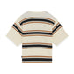 IUTER - Harmony Stripped Knit Over Tee Ivory