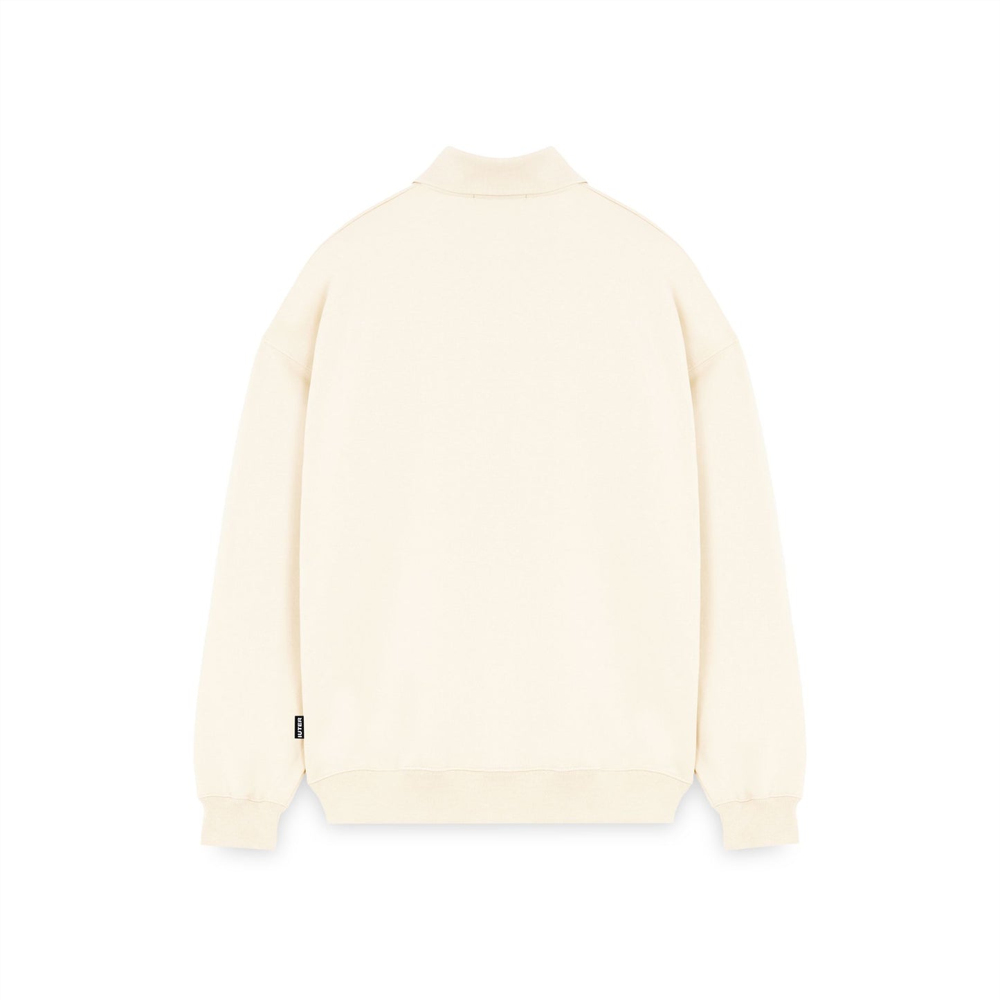IUTER - Heart Logo Polo Sweater Cream
