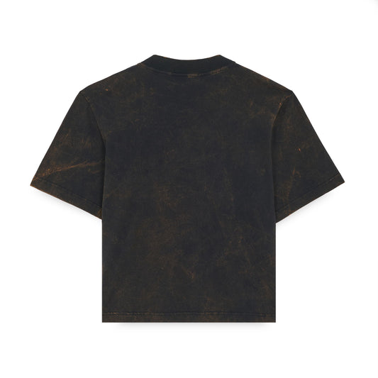 IUTER - Label Marble T-Shirt Black