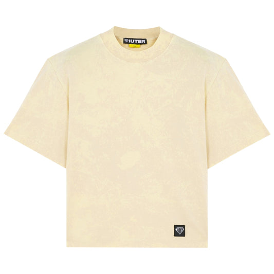 IUTER - Label Marble T-Shirt Cream