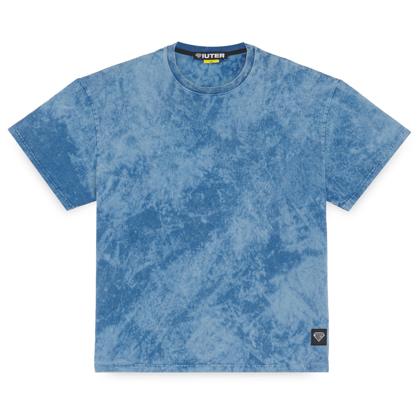 IUTER - Label Marble T-Shirt Light Blue