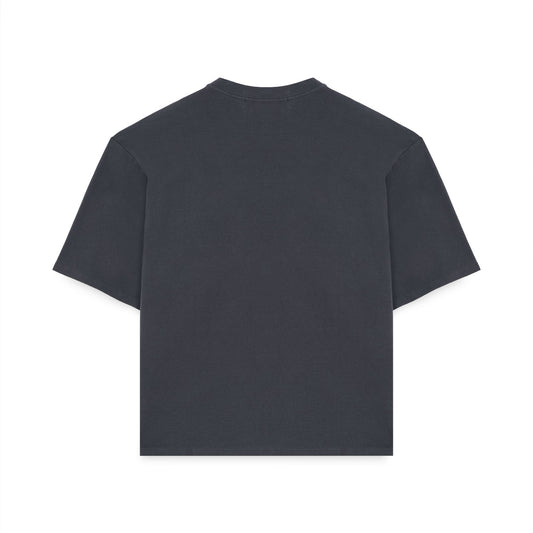 IUTER - Label Ribbed T-Shirt Asphalt