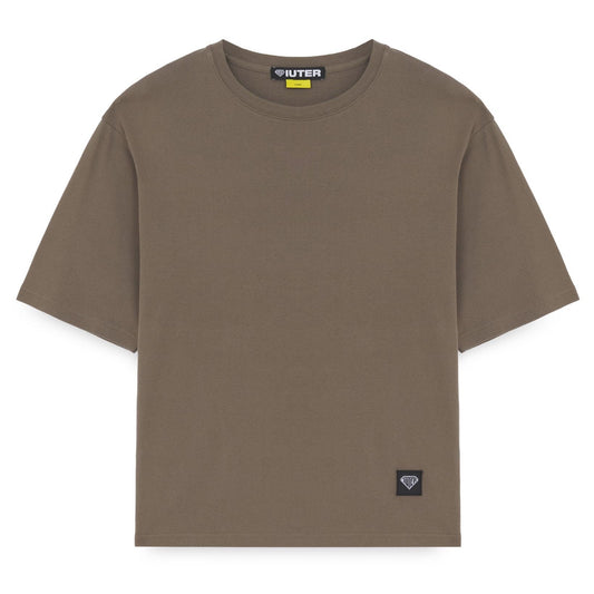 IUTER - Label Ribbed T-Shirt Cord