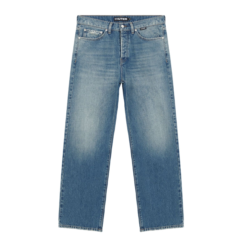 IUTER - Loose Denim Pants Medium Blue