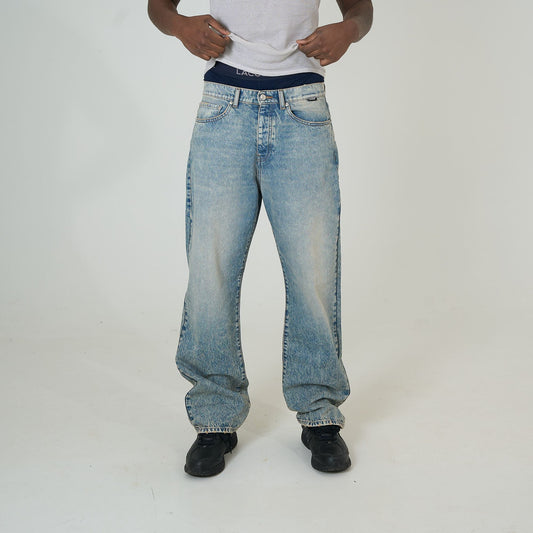 IUTER - Loose Denim Pants Blue Acid
