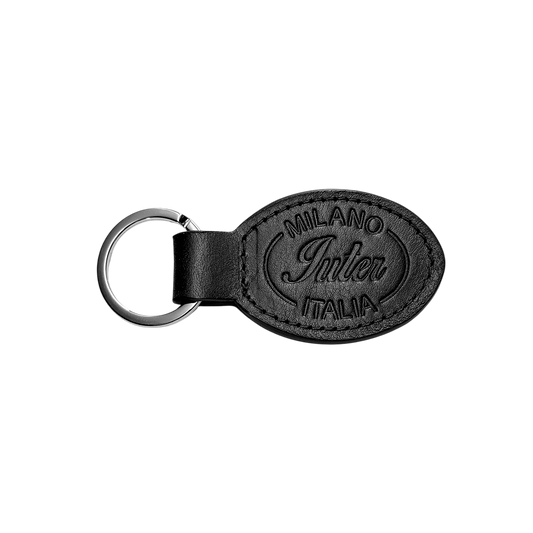 IUTER - Milano Leather Keychain Black