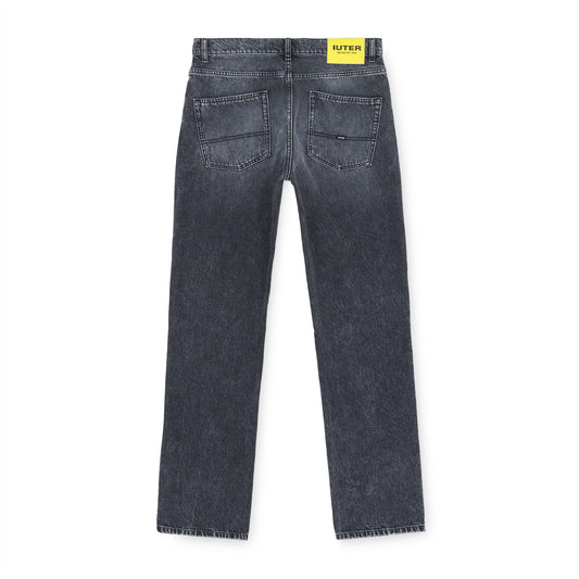IUTER - Regular Denim Black Treated