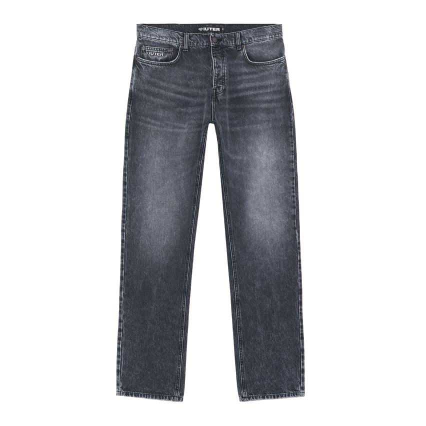 IUTER - Regular Denim Black Treated