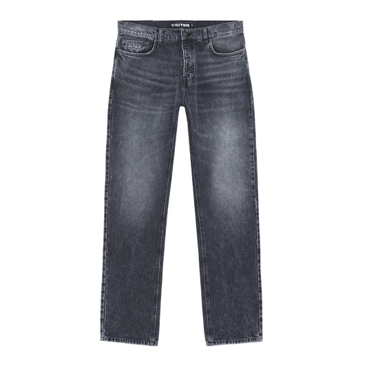 IUTER - Regular Denim Black Treated