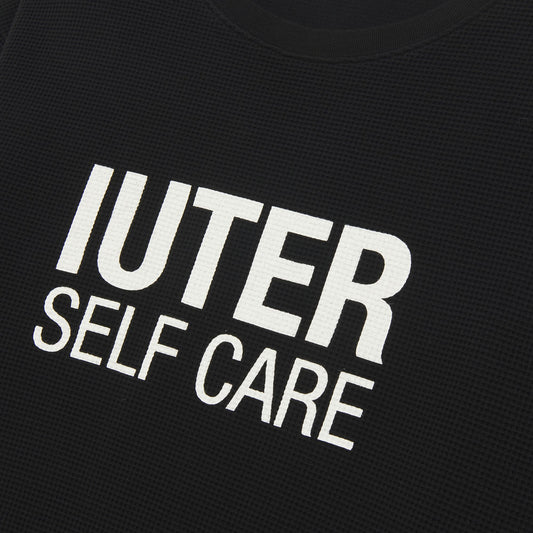 IUTER - Self Care Waffle T-Shirt Black