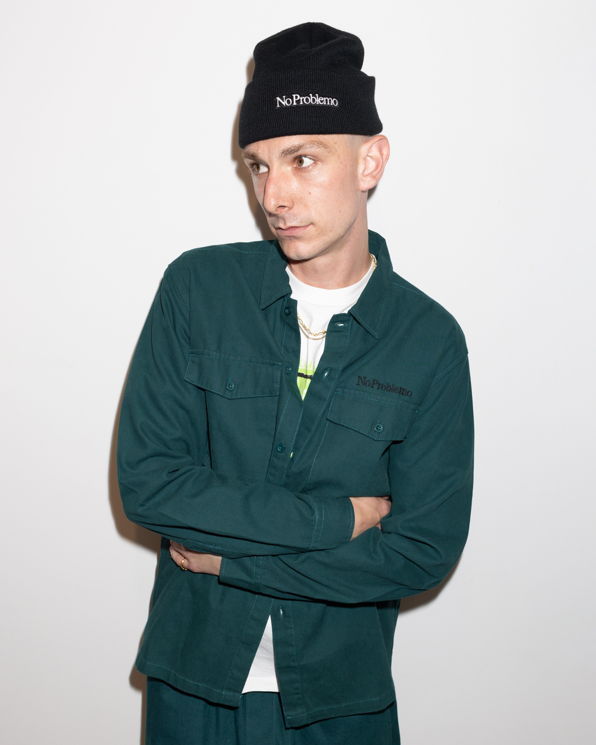 NO PROBLEMO - Canvas Work Shirt Teal