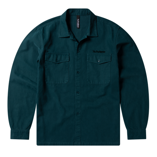 NO PROBLEMO - Canvas Work Shirt Teal