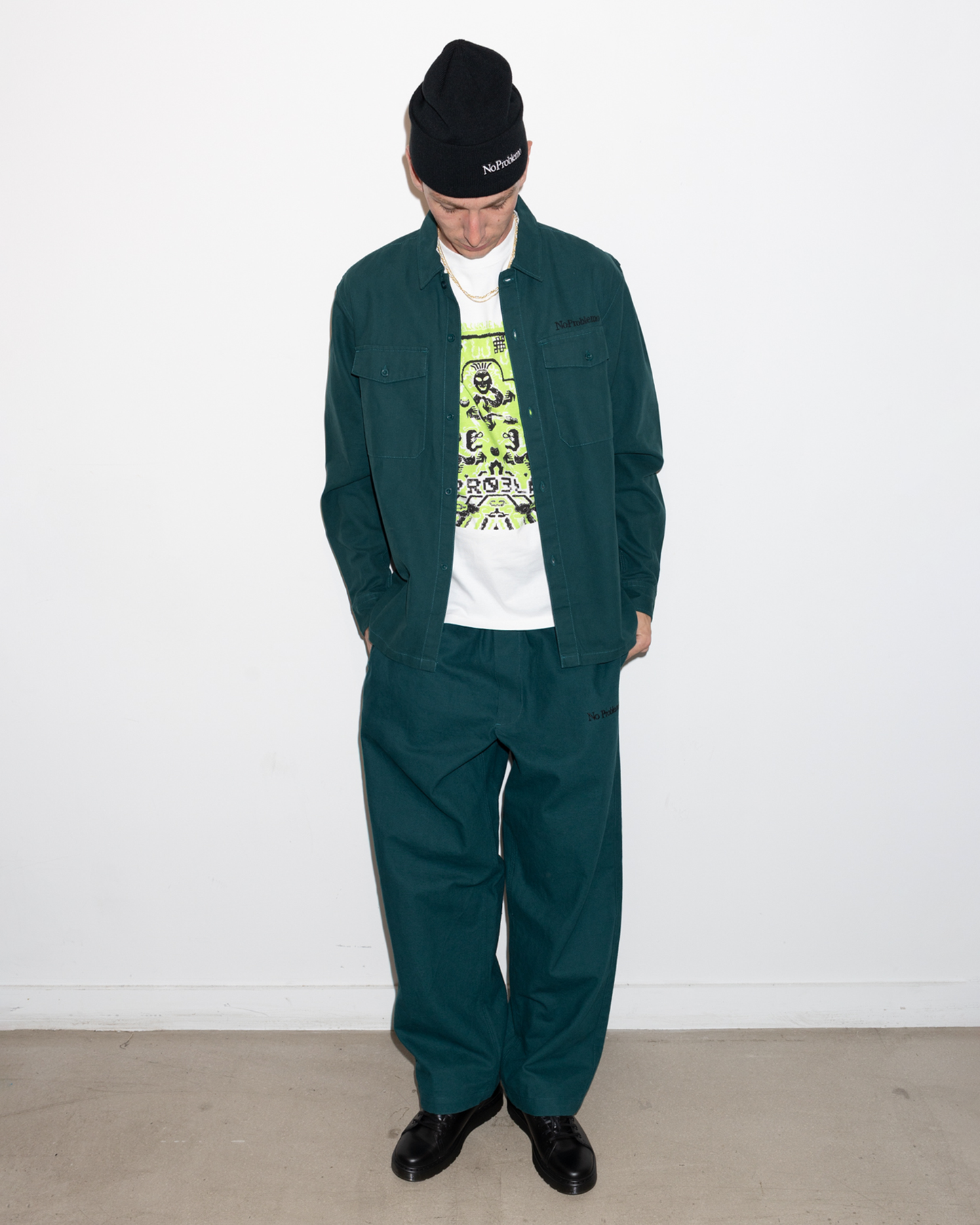 NO PROBLEMO - Canvas Work Pants Teal
