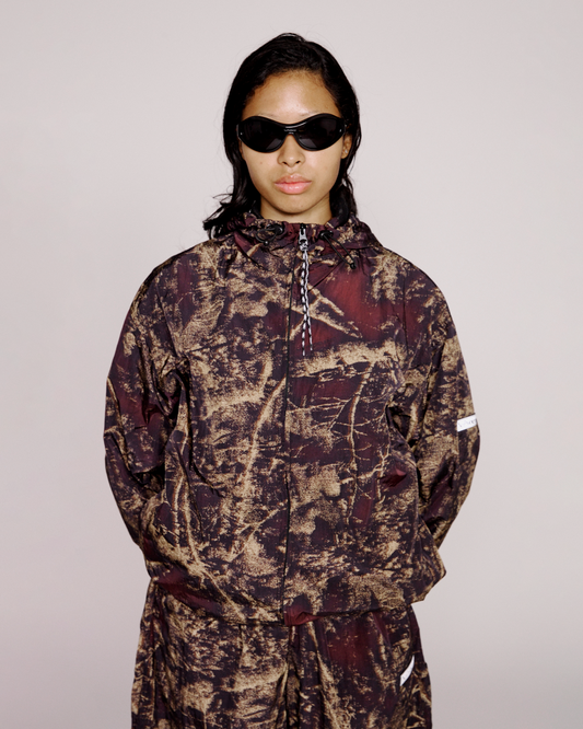 NO PROBLEMO - Forest Glitch Nylon Jacket Camo