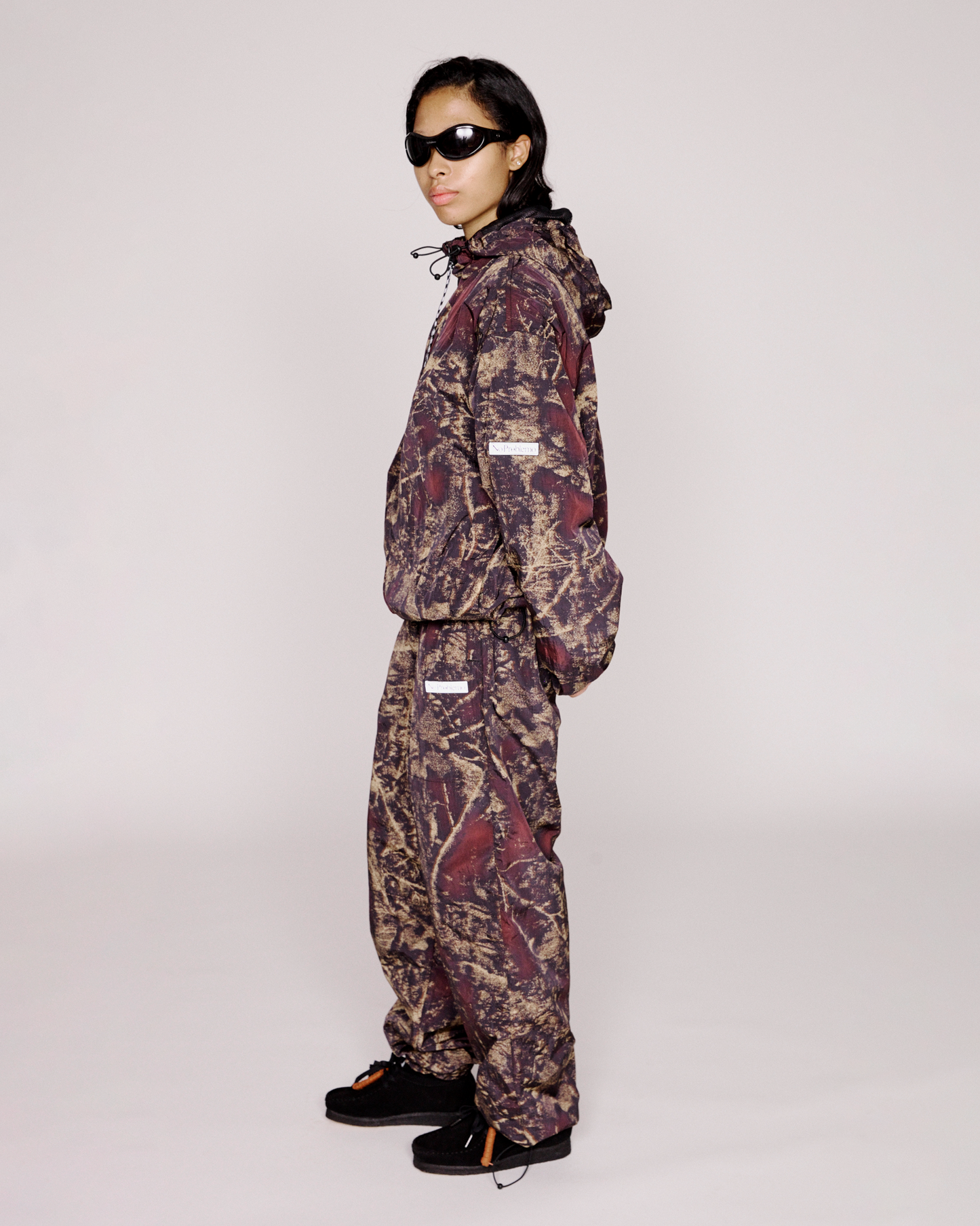NO PROBLEMO - Forest Glitch Nylon Pant Camo