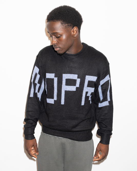 NO PROBLEMO - Gradient Knit Jumper Black