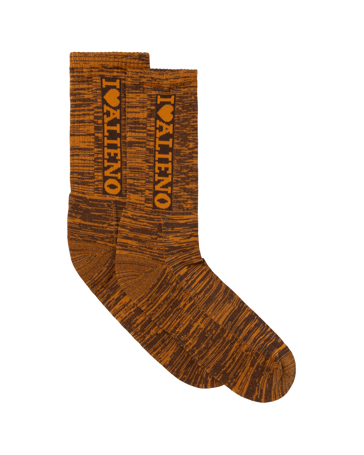 NO PROBLEMO - I Heart Glitch Sock Orange