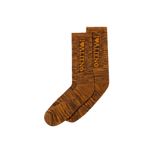 NO PROBLEMO - I Heart Glitch Sock Orange