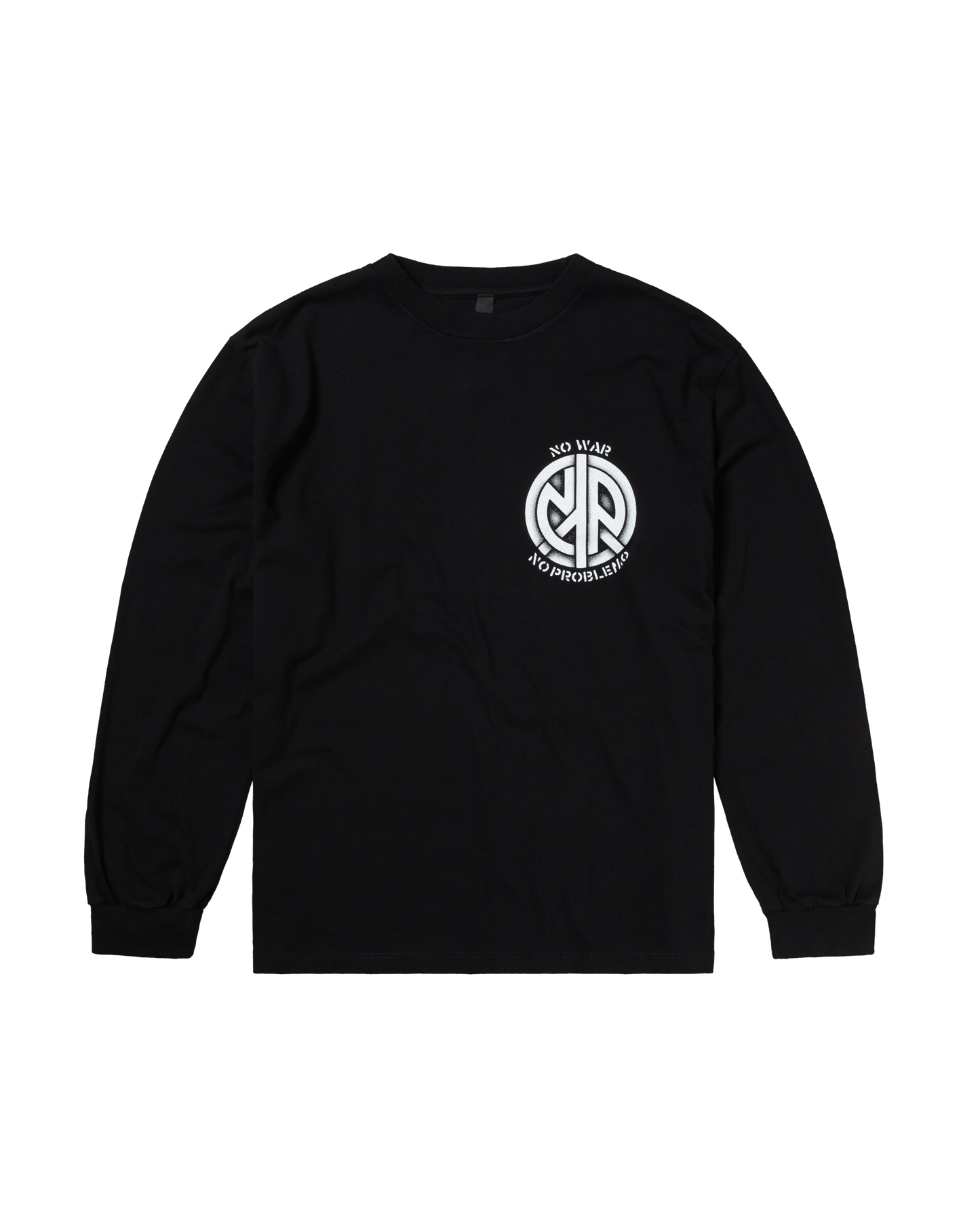 NO PROBLEMO - No War LS T-Shirt Black