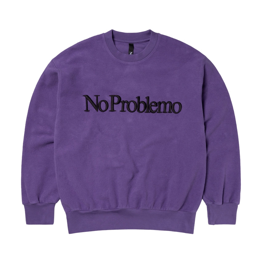 NO PROBLEMO -  Reverse Fleece Sweat Lilac