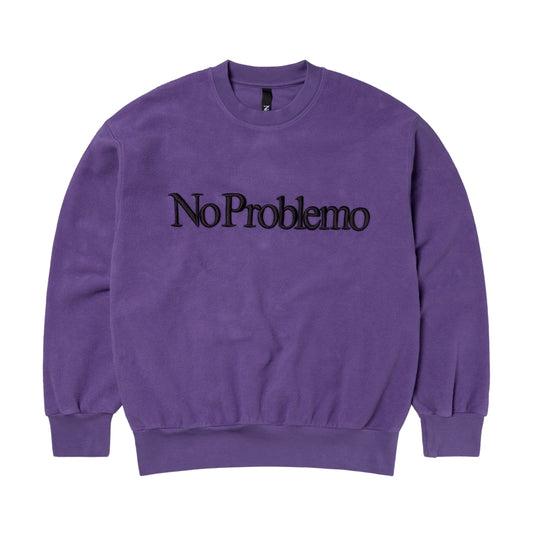 NO PROBLEMO -  Reverse Fleece Sweat Lilac