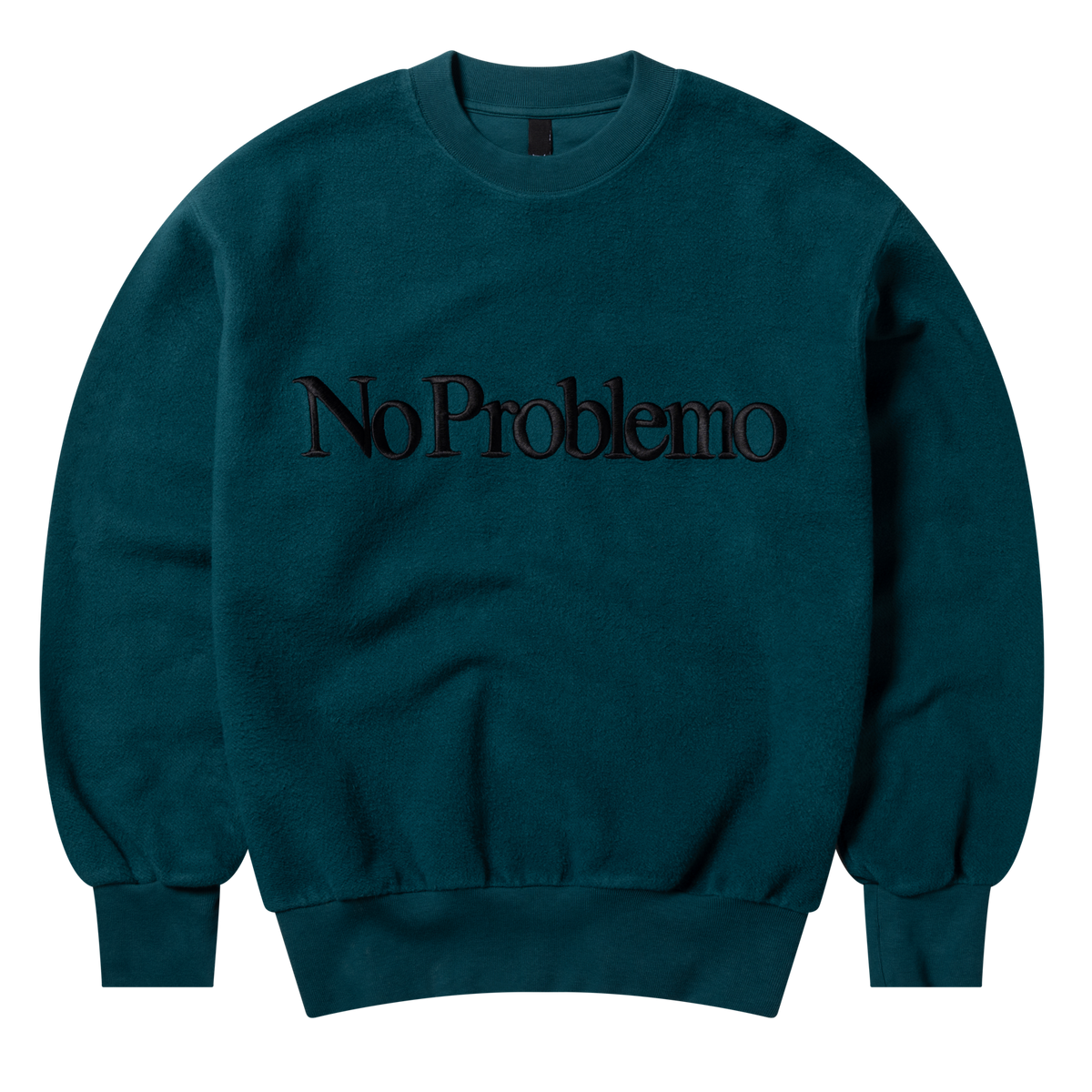 NO PROBLEMO - Reverse Fleece Sweatshirt Teal
