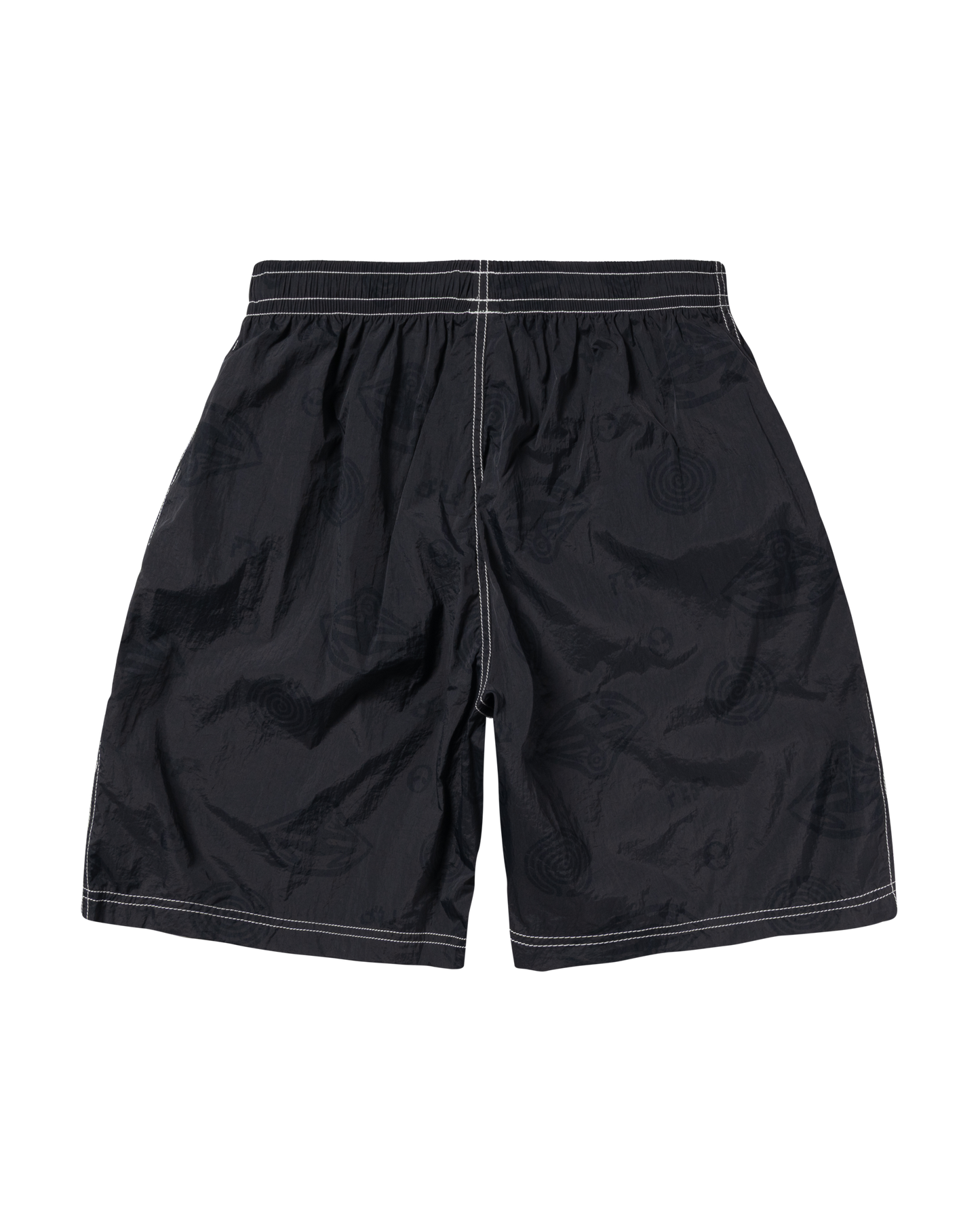 NO PROBLEMO - Space Travel Nylon Shorts Black