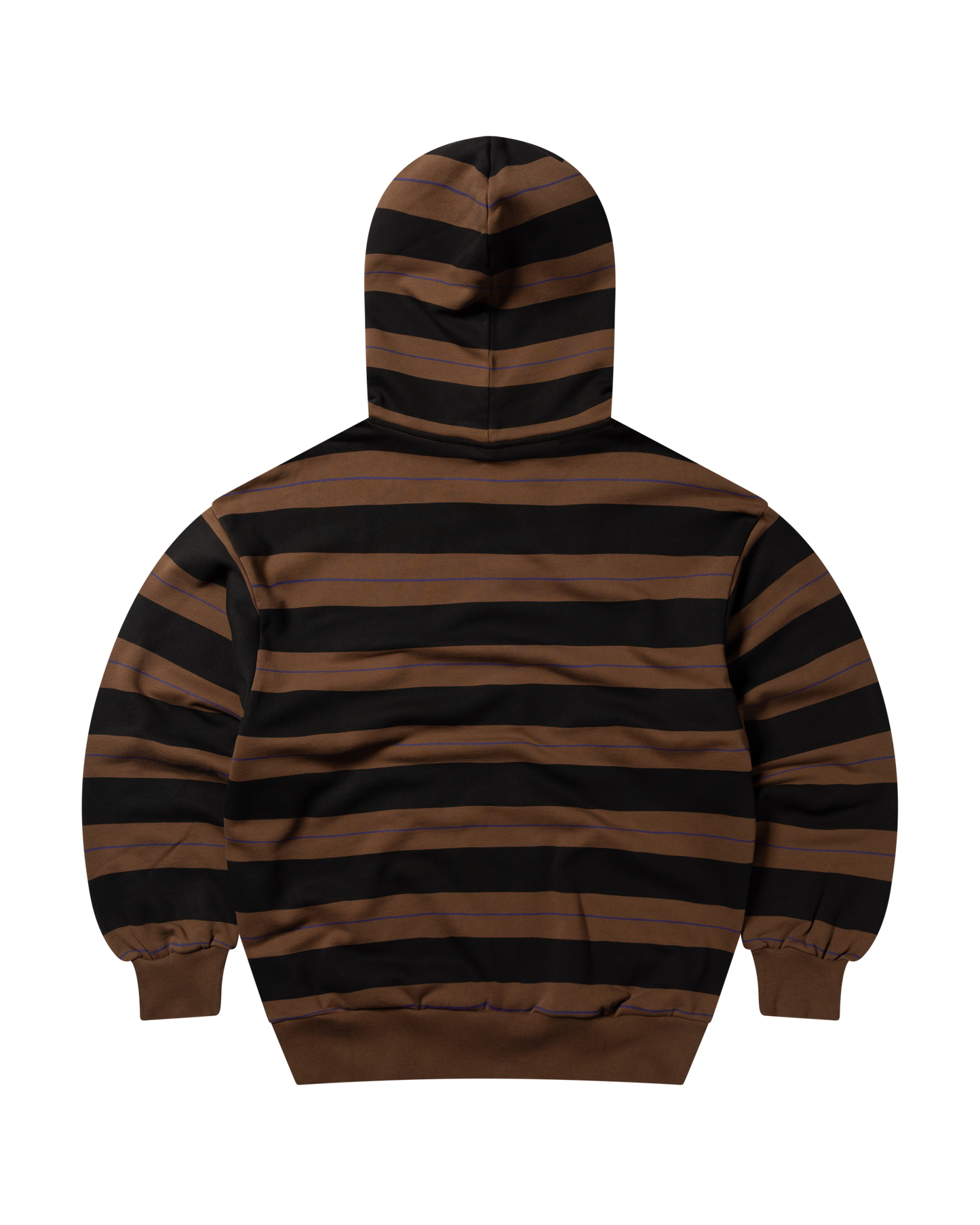 NO PROBLEMO - Striped Hoodie Brown
