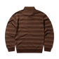 NO PROBLEMO - Striped LS Rugby Shirt Brown