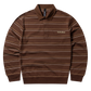 NO PROBLEMO - Striped LS Rugby Shirt Brown