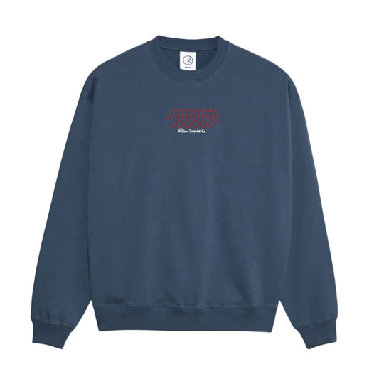 POLAR SKATE - Face Daves Crewneck Grey Blue