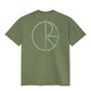 POLAR SKATE - Contrast Tee Stroke Logo Moss Green