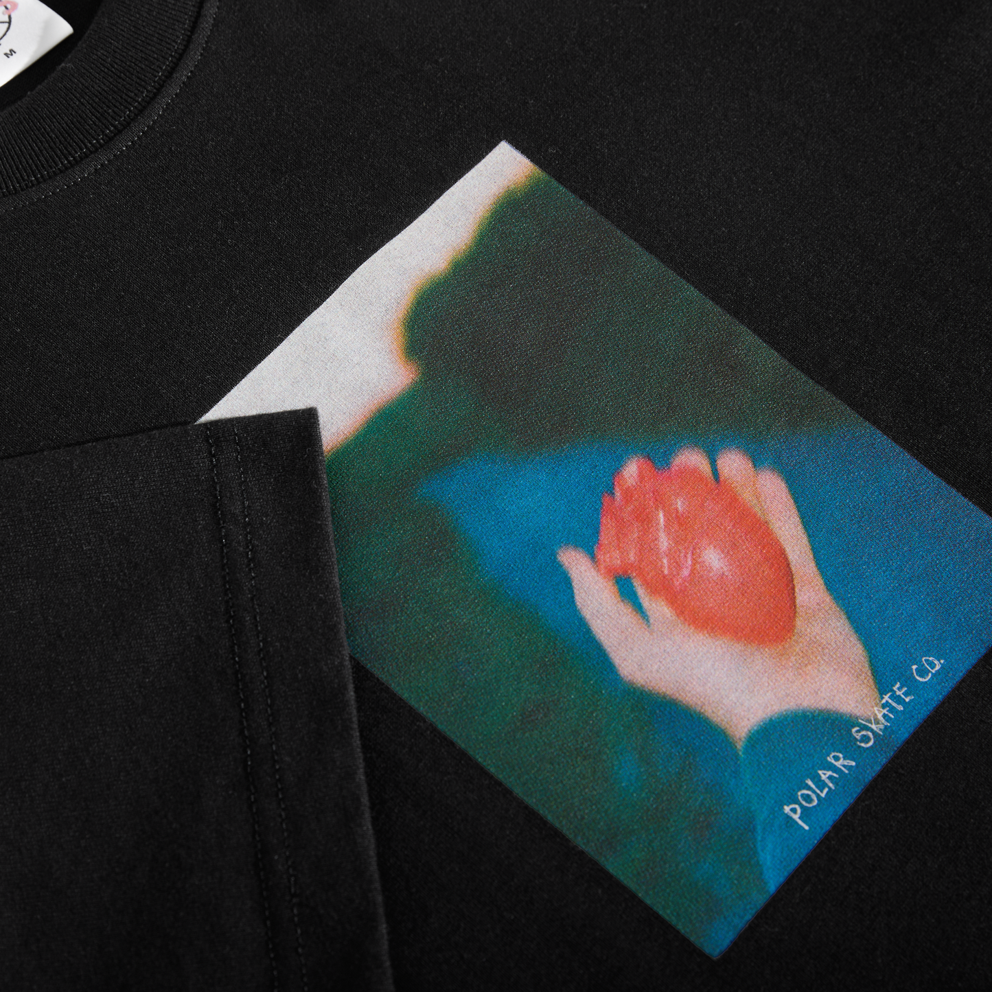 POLAR SKATE - Heart In Hand Tee Black
