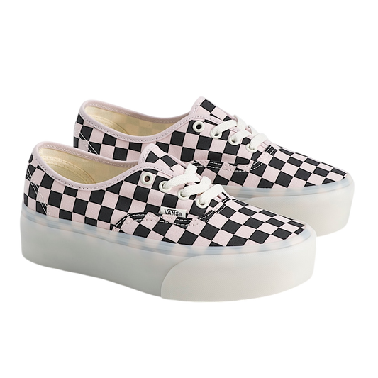 VANS - Authentic Stackform Checkerboard Pale Petal Pink