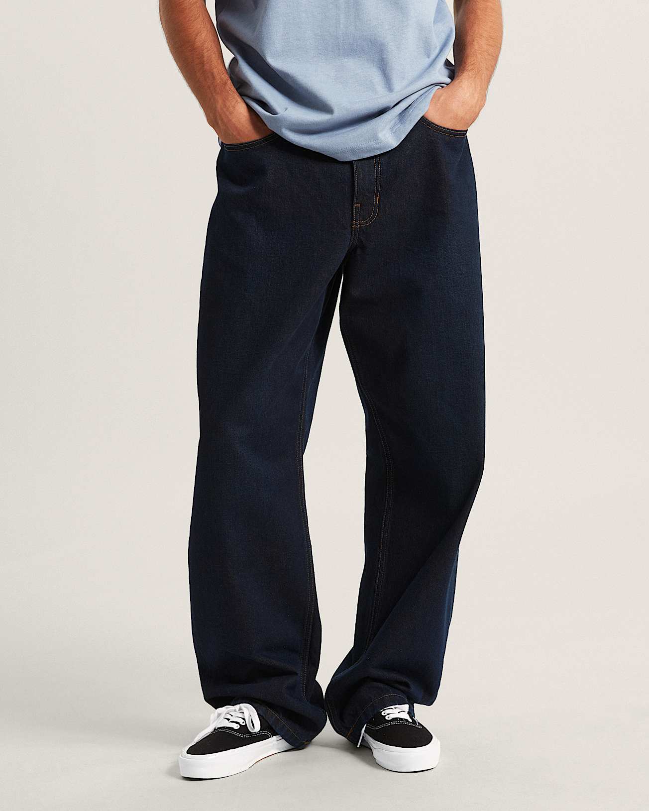 VANS - LX Check-5 Loose Denim Pants Dark Rinse