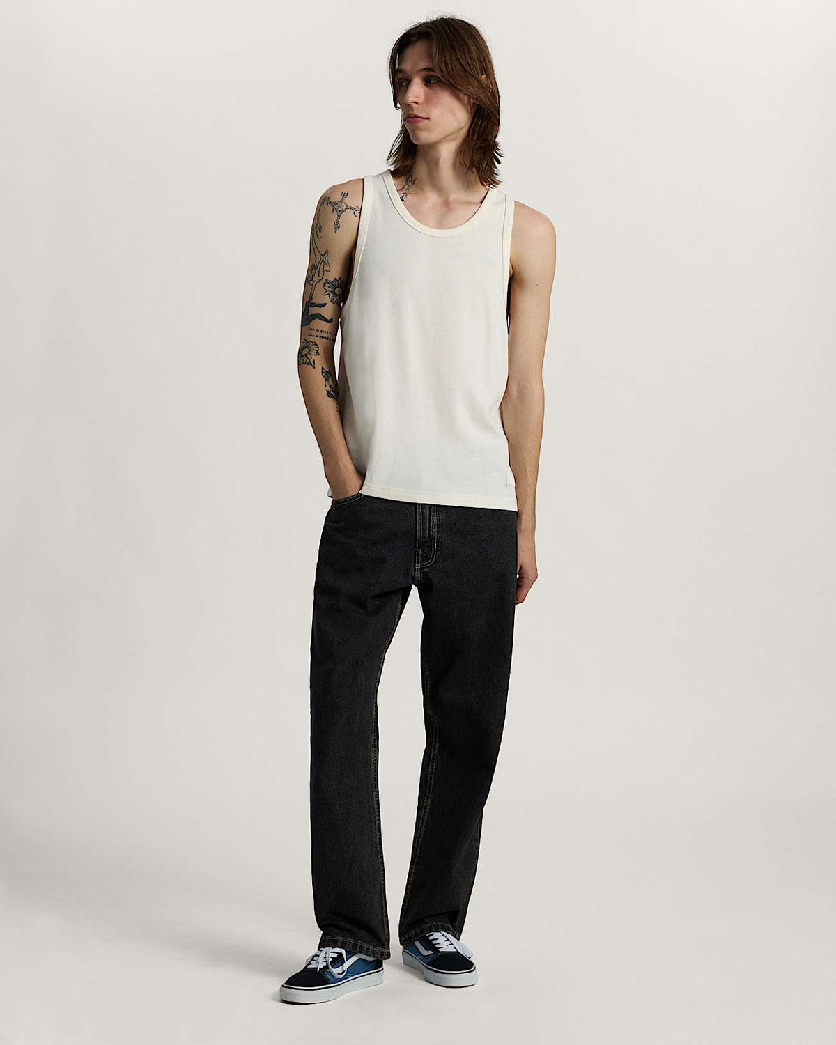 VANS - Check-5 Straight Denim Pant Washed Black