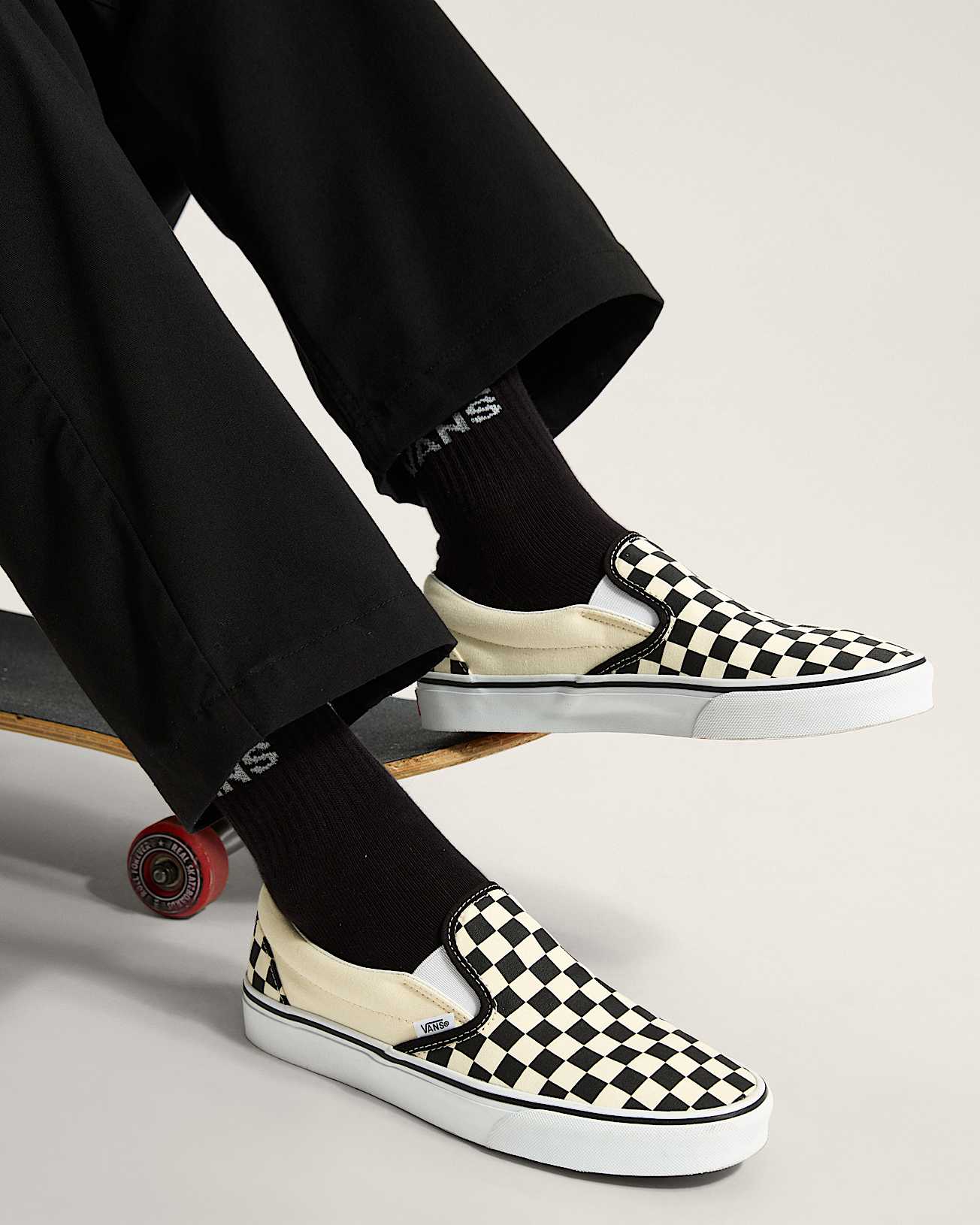 VANS - Slip-On Classic Checkerboard Black White