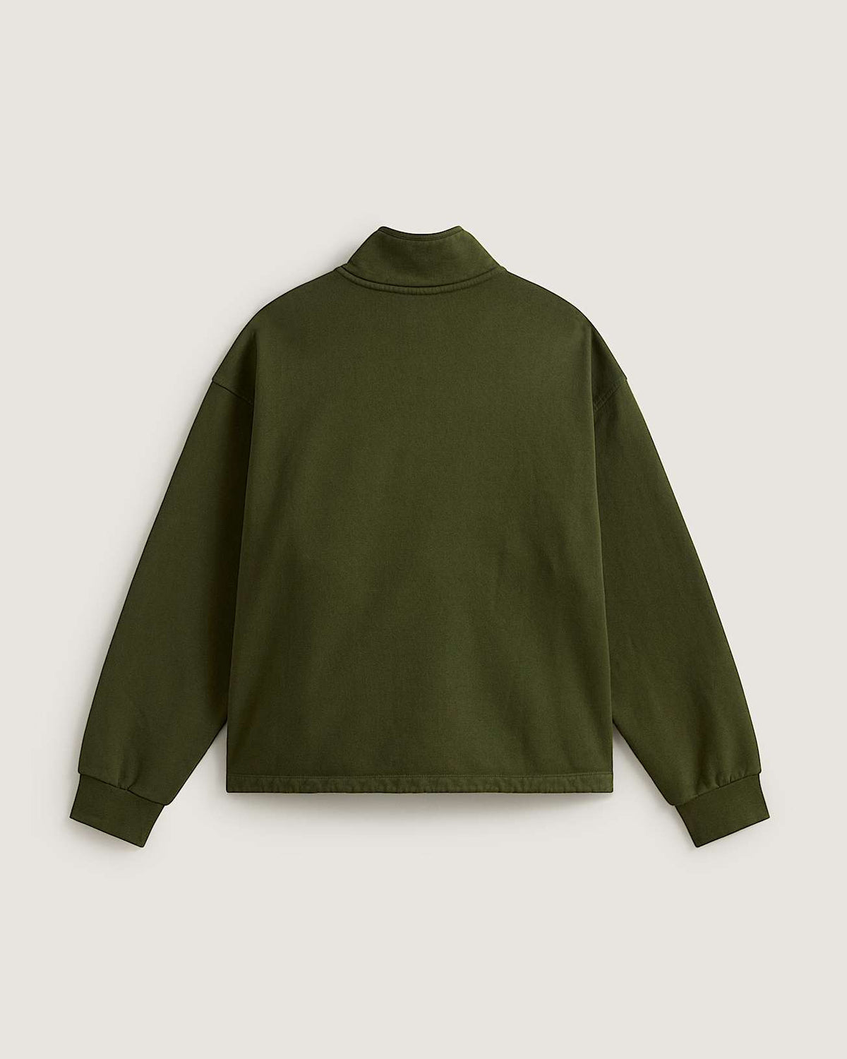 VANS - Full Zip Mock Neck Fleece Green