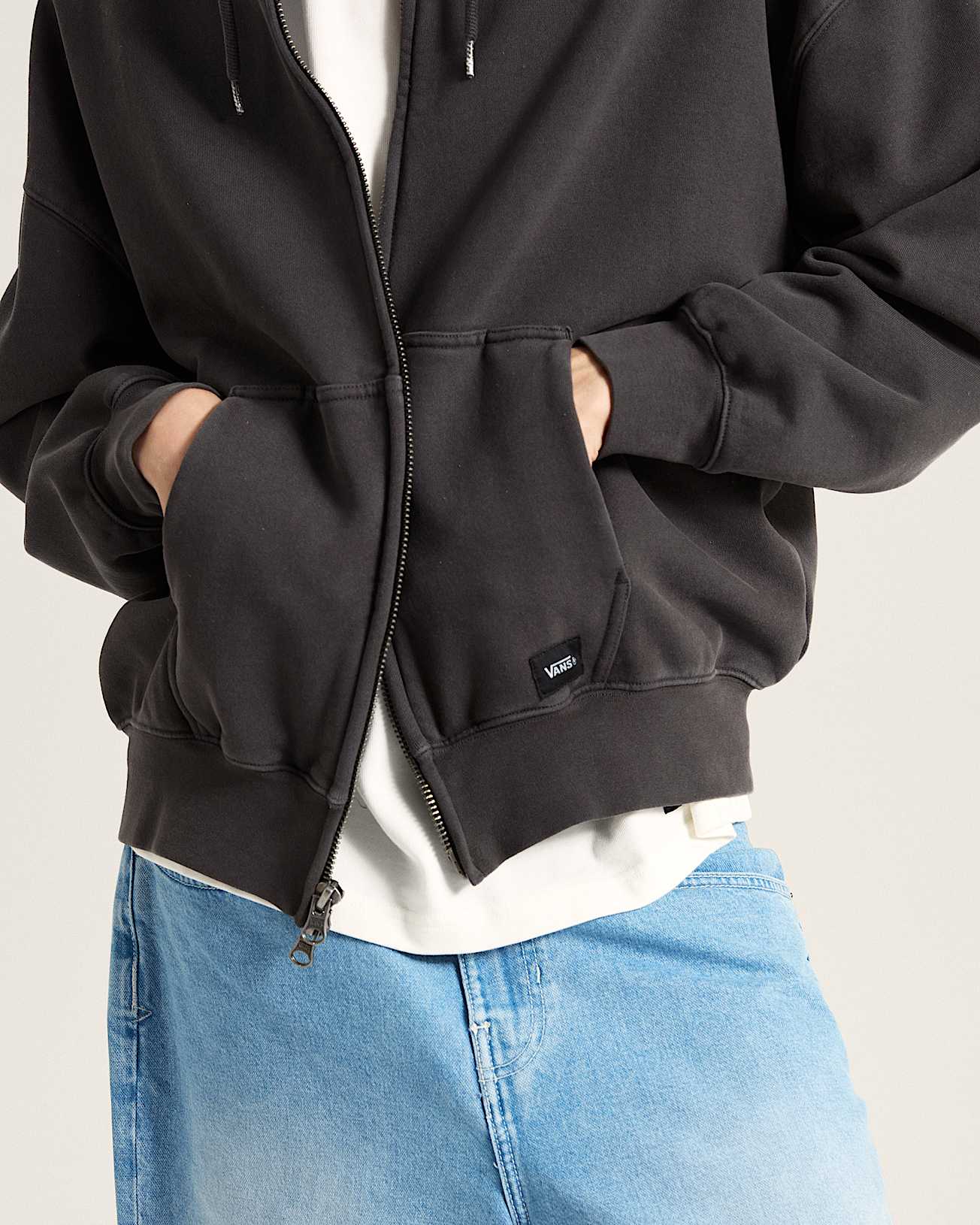 VANS - Premium LX Zip Hoodie Faded Black