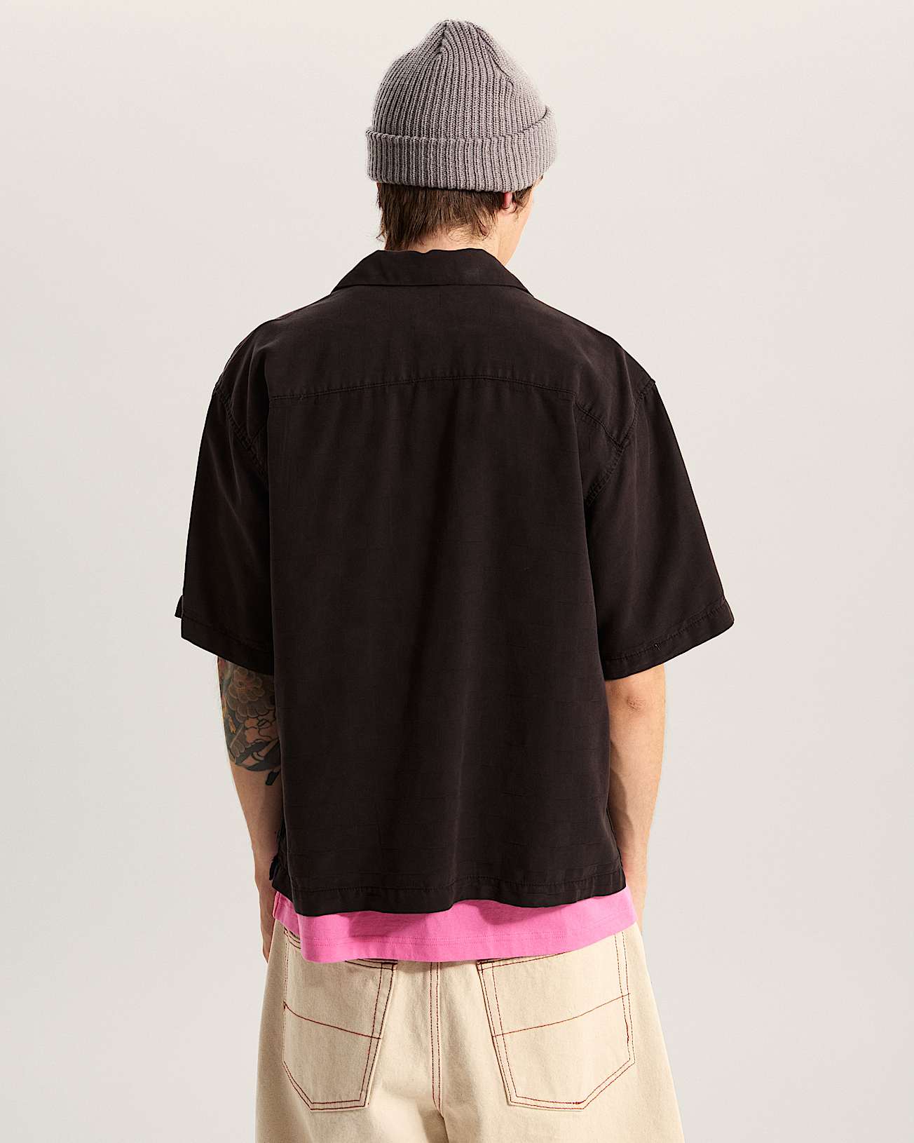 VANS - Van Doren Tencel Check Camp Shirt Black