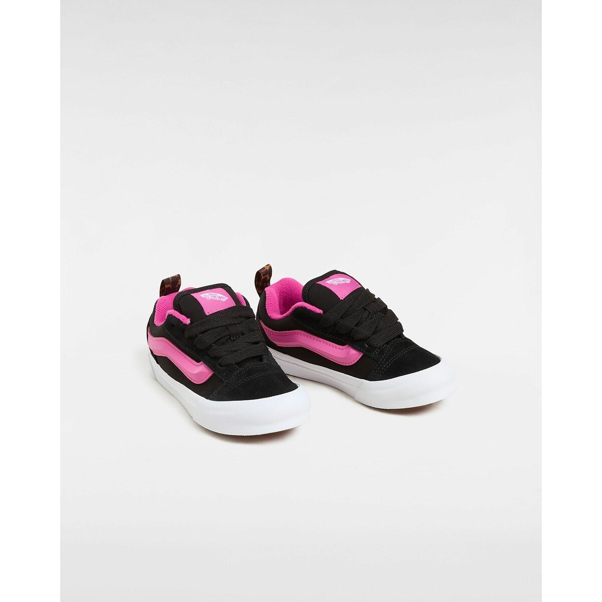 VANS - Knu Skool Elastic Lace Leopard Pop Black