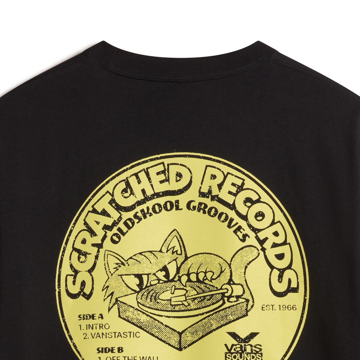 VANS - Scratched Records T-Shirt Black