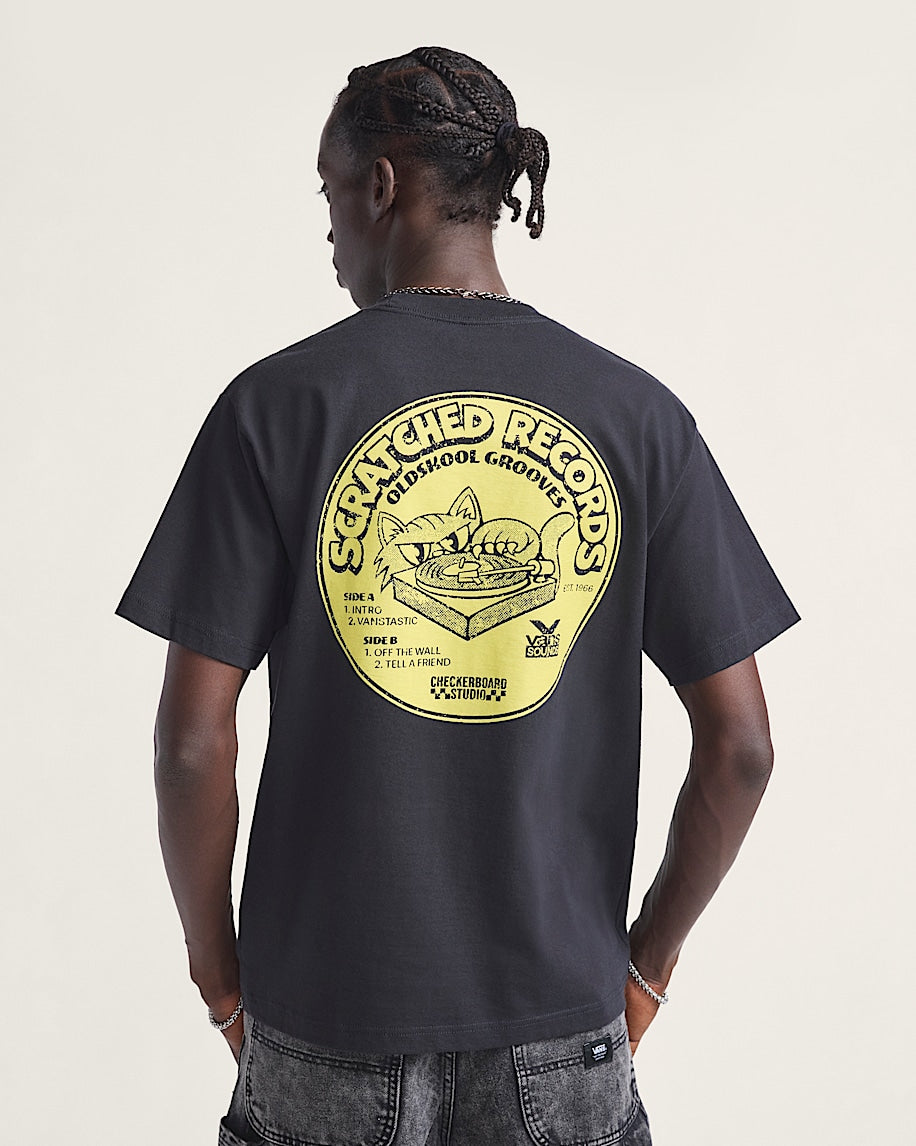 VANS - Scratched Records T-Shirt Black