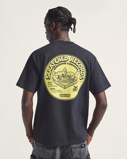VANS - Scratched Records T-Shirt Black
