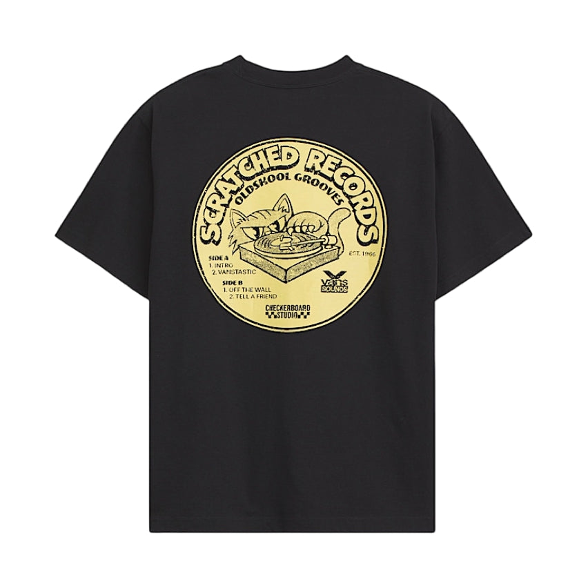 VANS - Scratched Records T-Shirt Black