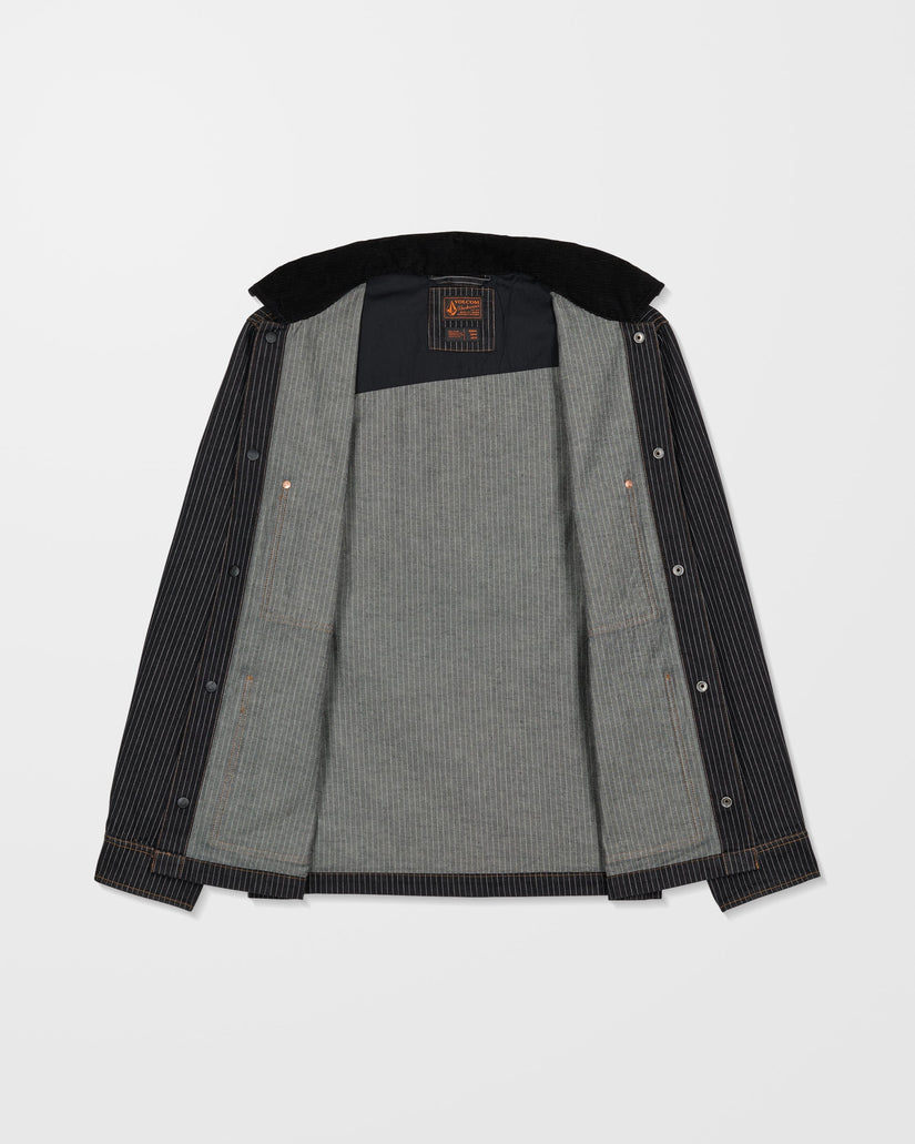 VOLCOM - Work Dialed Jacket Black Stripe
