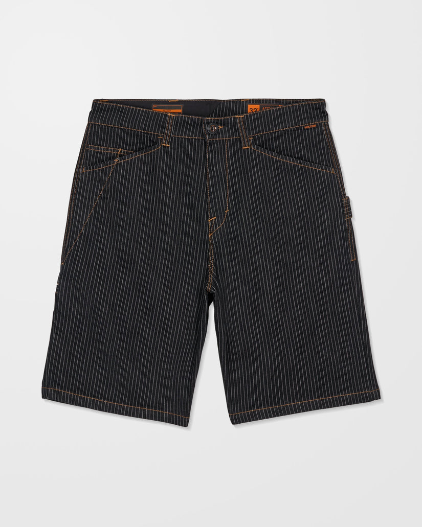 VOLCOM - Work Dialed Short Black Stripe