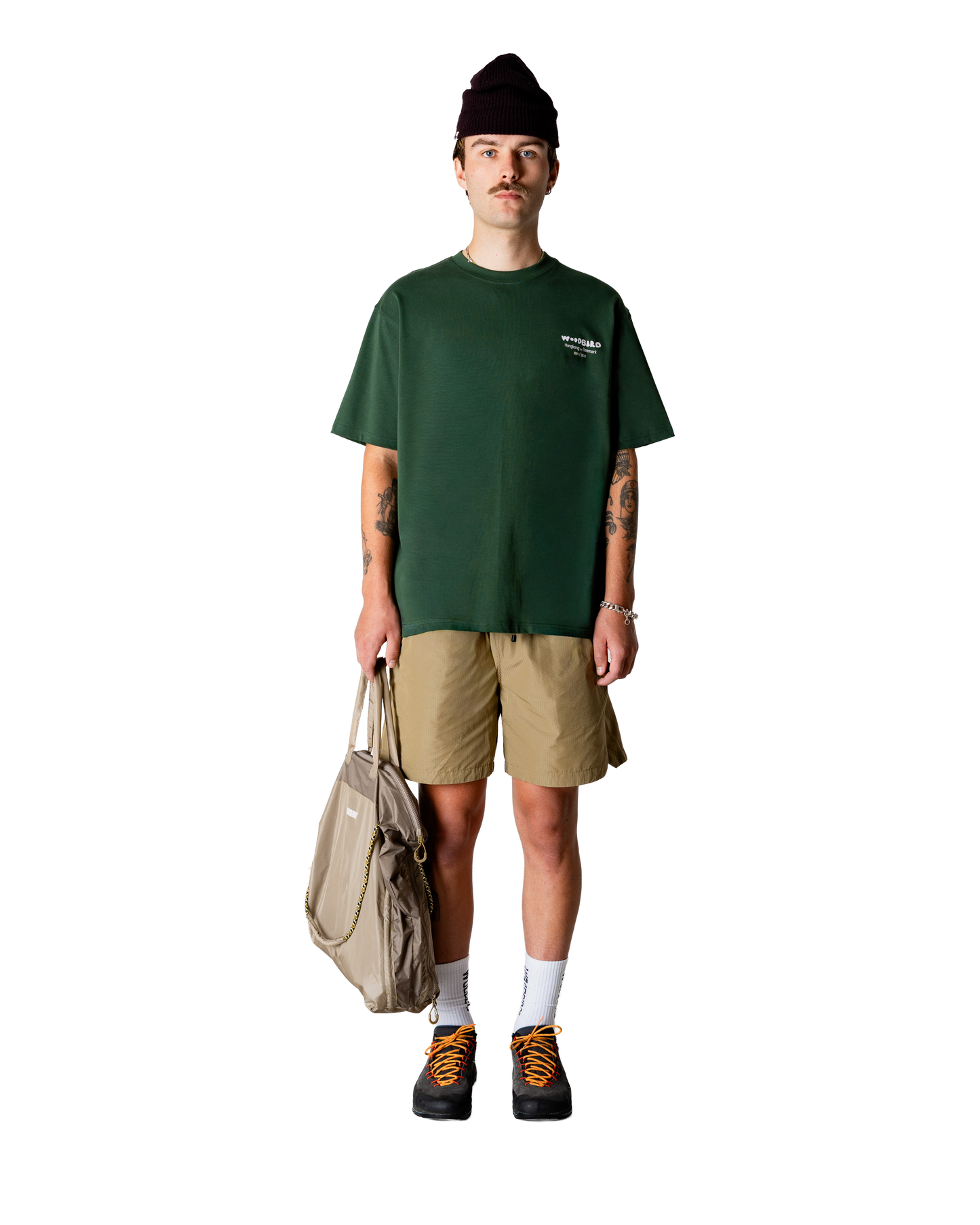 WOODBIRD - WBBaine Wok T-Shirt Pine Green