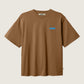 WOODBIRD - WBBaine Koi T-Shirt Dark Brown