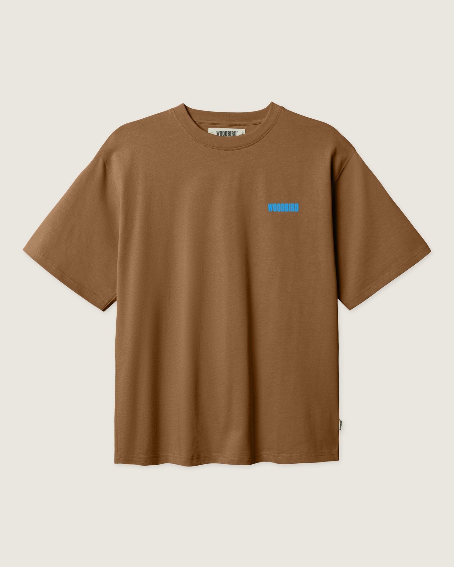 WOODBIRD - WBBaine Koi T-Shirt Dark Brown